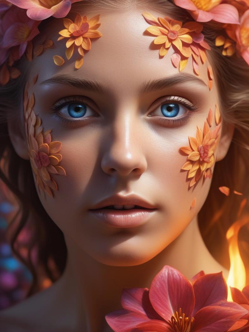 00112-777125498-rainbow dreaming world, portrait a female made of petals of flower, painting by Mark Brooks and tomasz alen kopera, high contras.png